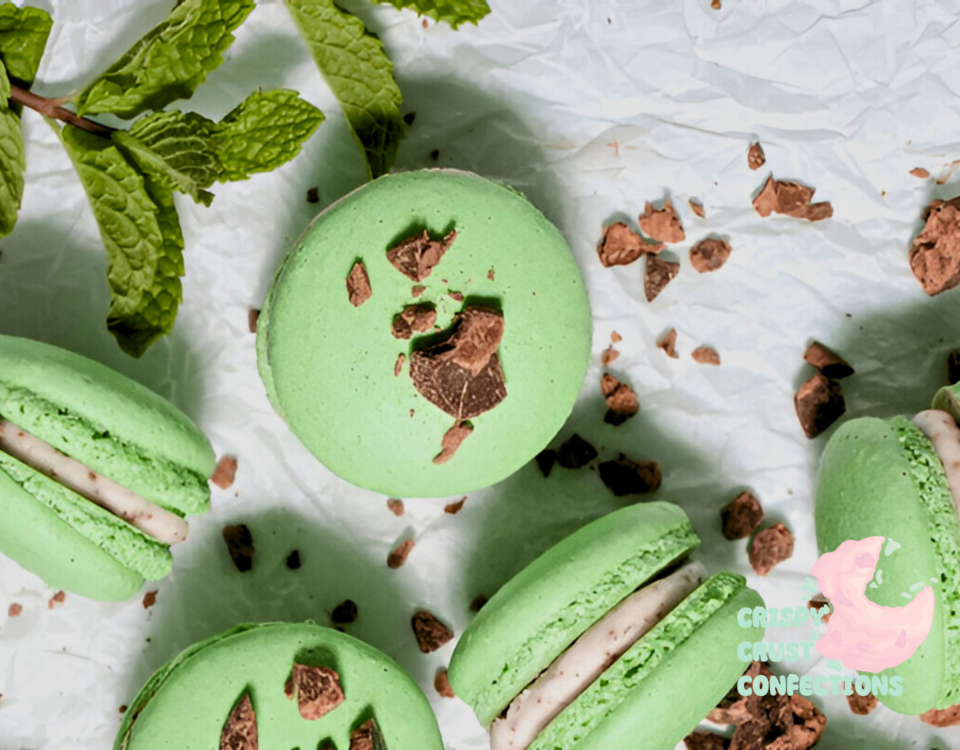 Mint Chocolate Macaroons