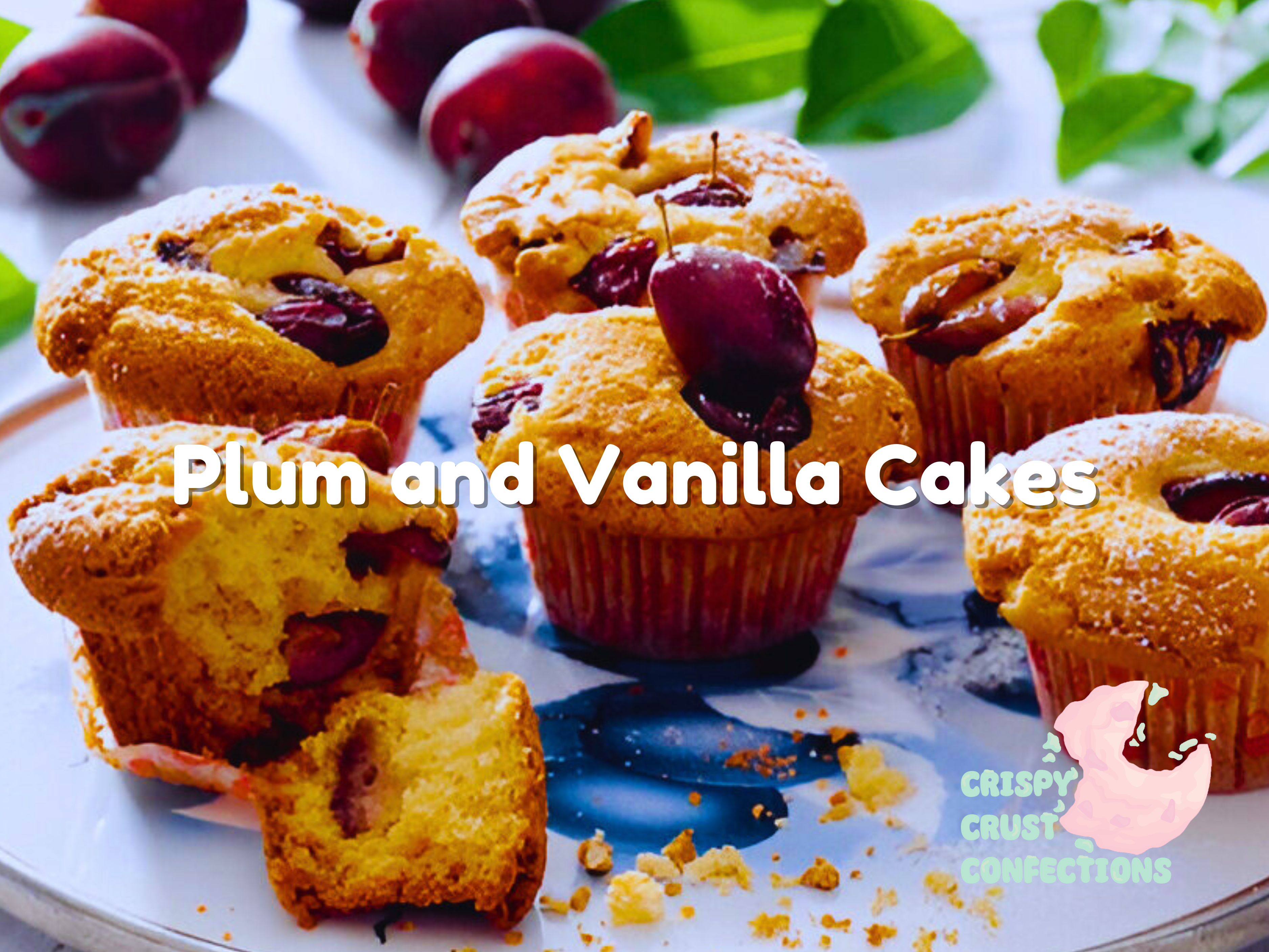 Plum and Vanilla Cakes Recipe