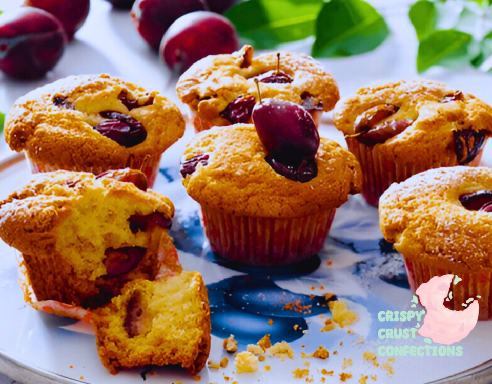 Plum and Vanilla Cakes