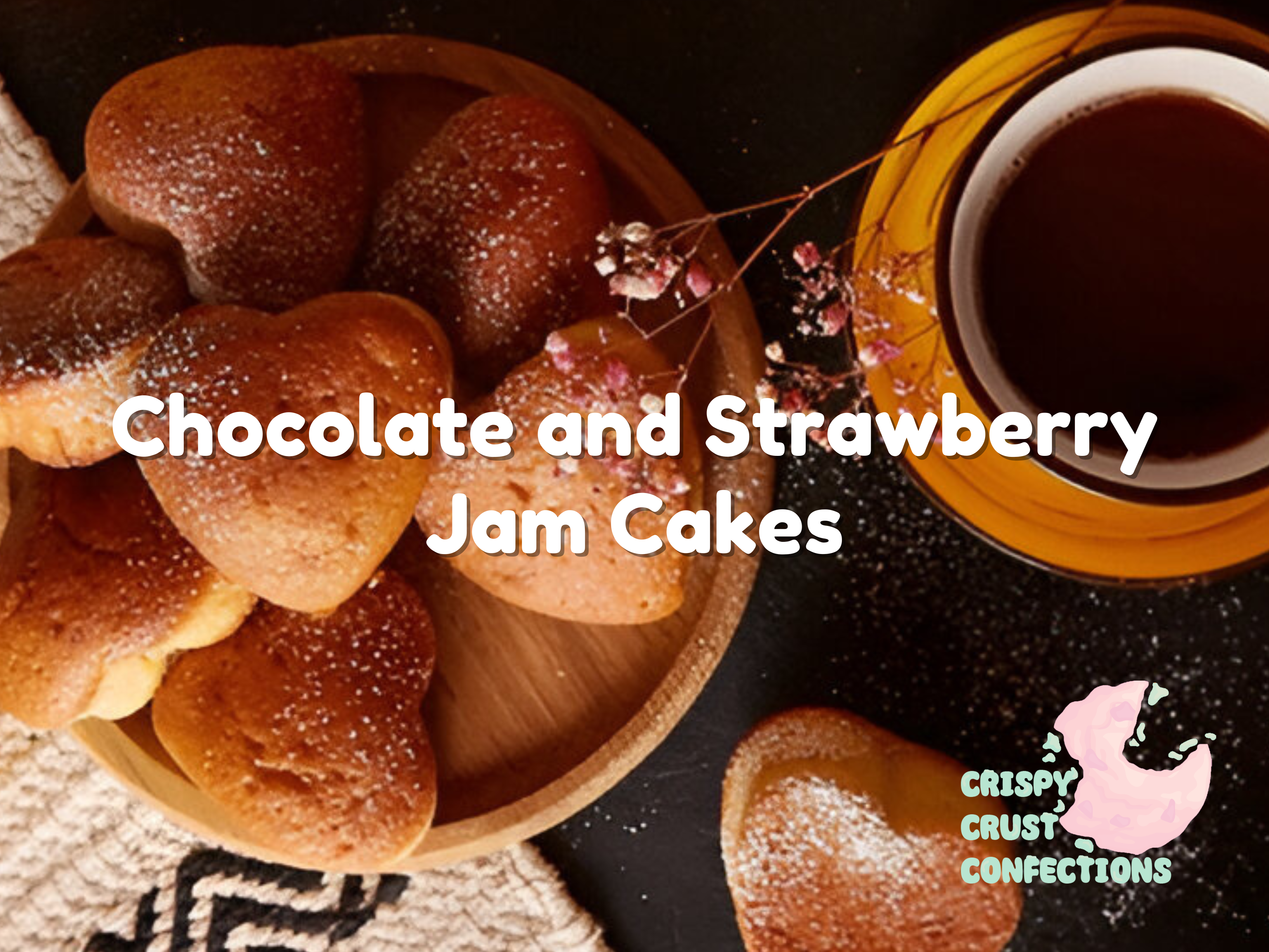 Chocolate and Strawberry Jam Cakes Recipe