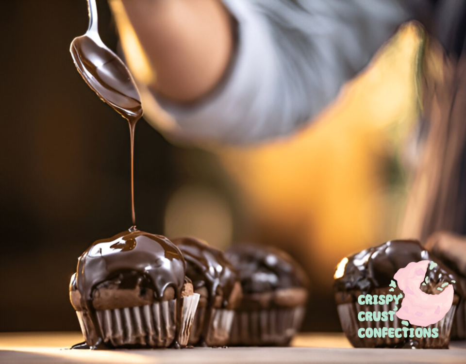 Chocolate-topped Mini Cupcakes