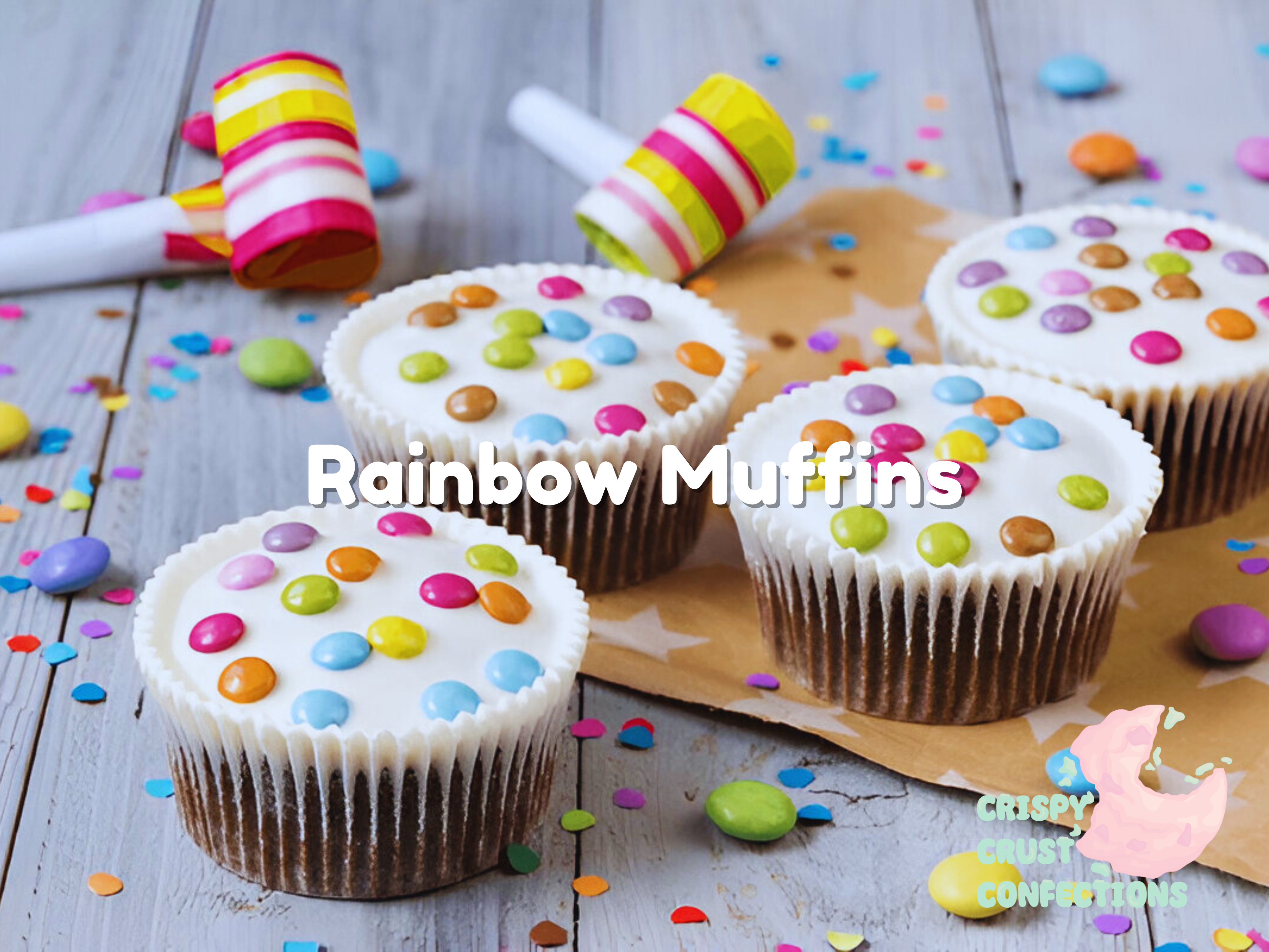 Rainbow Muffins Recipe