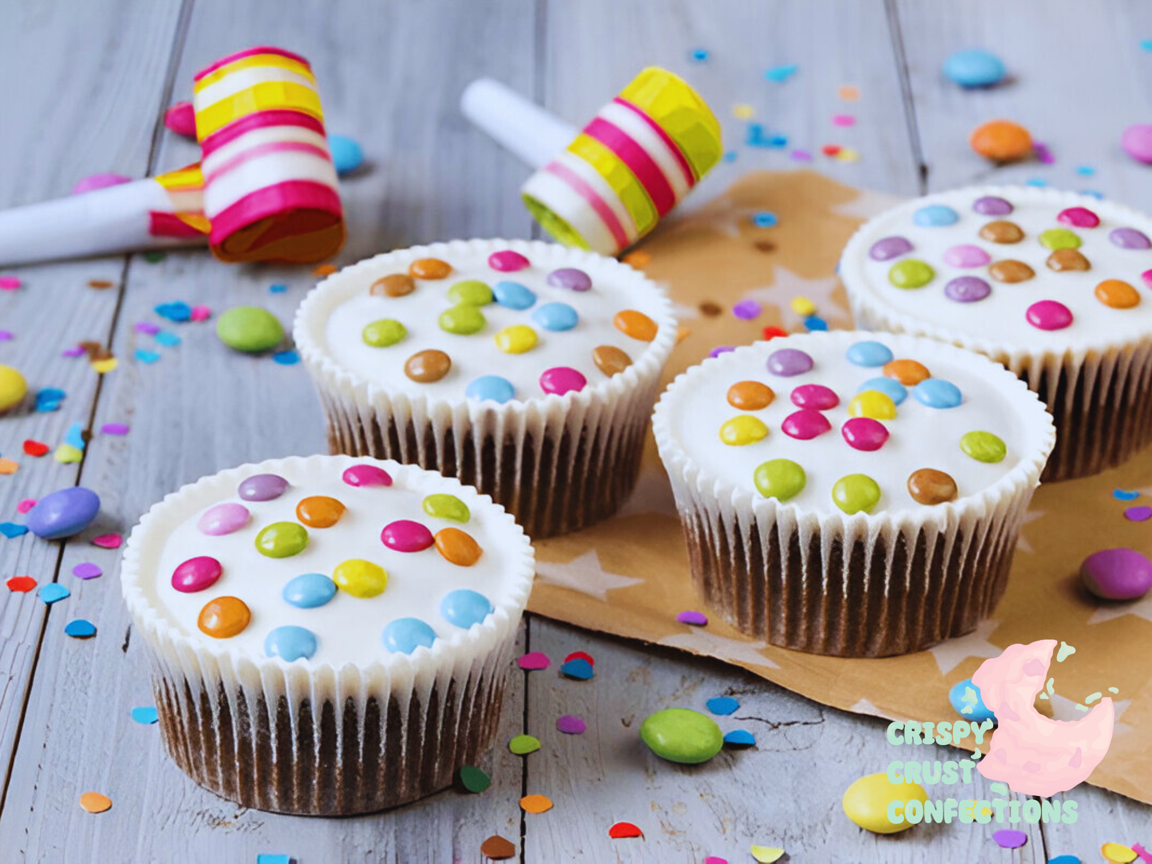 Rainbow Muffins