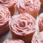 Strawberry and Rose Cupcakes