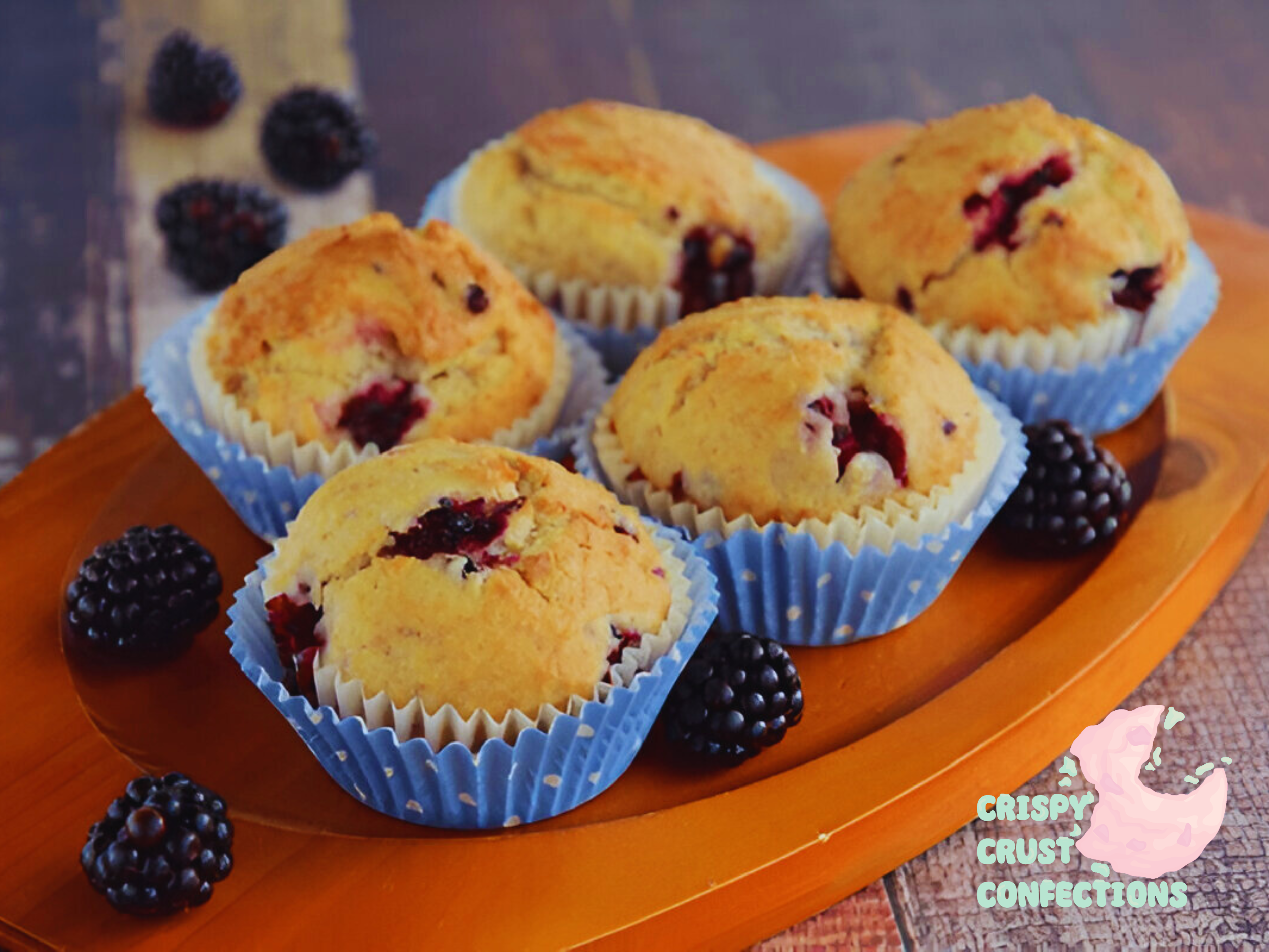 Blackberry and Raspberry Cupcakes