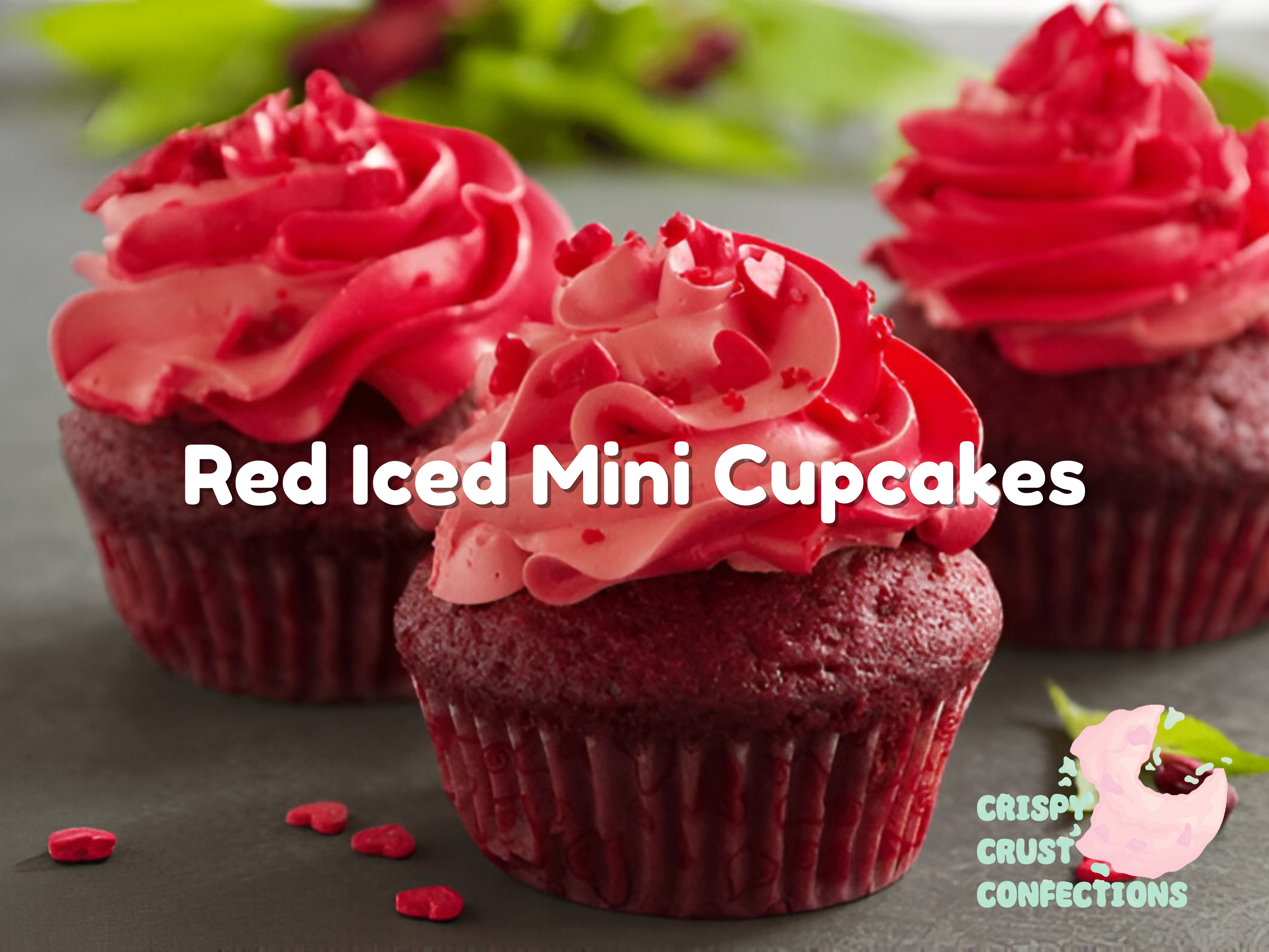 Red Iced Mini Cupcakes Recipe