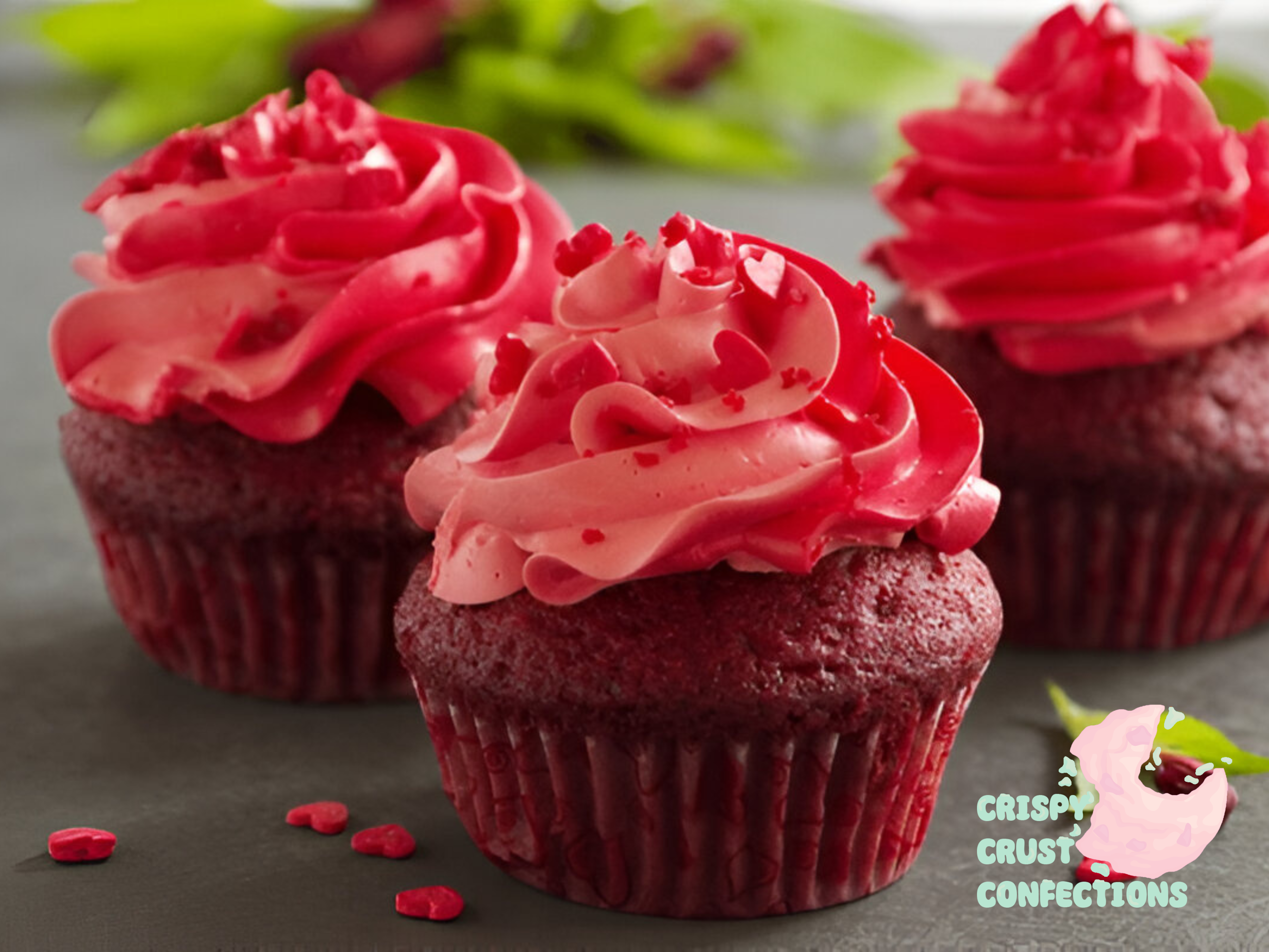 Red Iced Mini Cupcakes