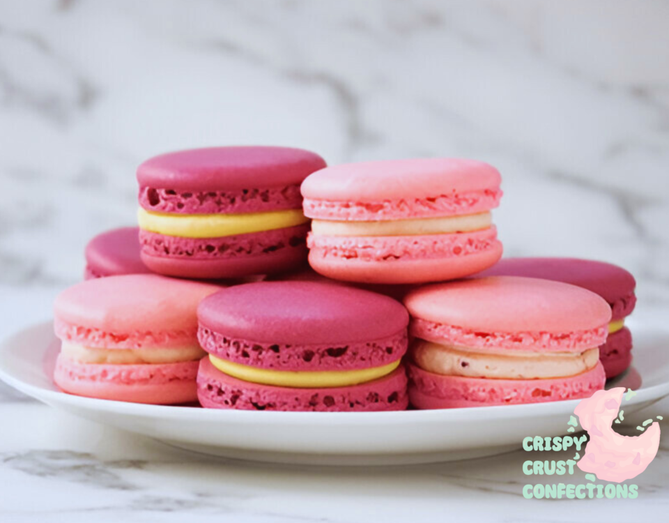 Giant Lemon and Raspberry Macaroons