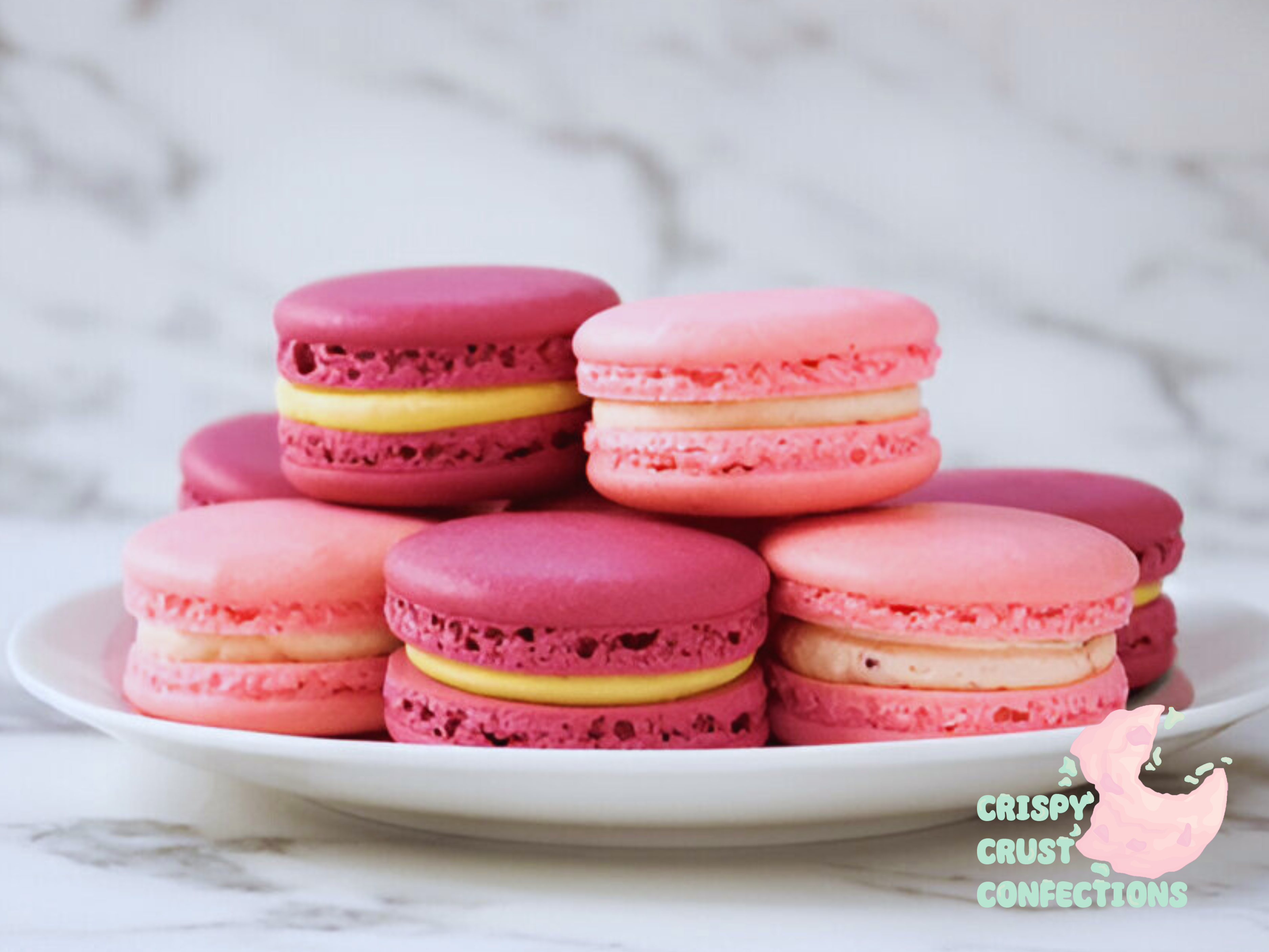 Giant Lemon and Raspberry Macaroons